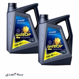 روغن موتور 5W-40 آیسین حجم 4 لیتر بسته 2 عددی 